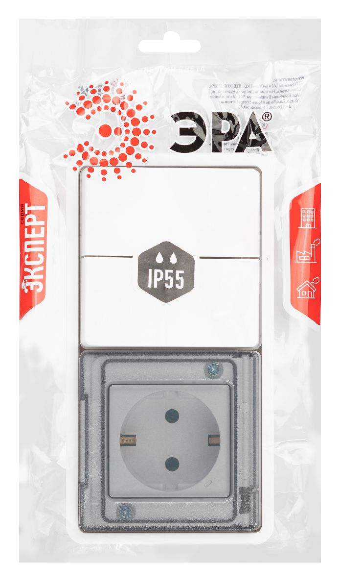 Блок розетка с выключателем Эра Эксперт 11-7522-01 Б0063274