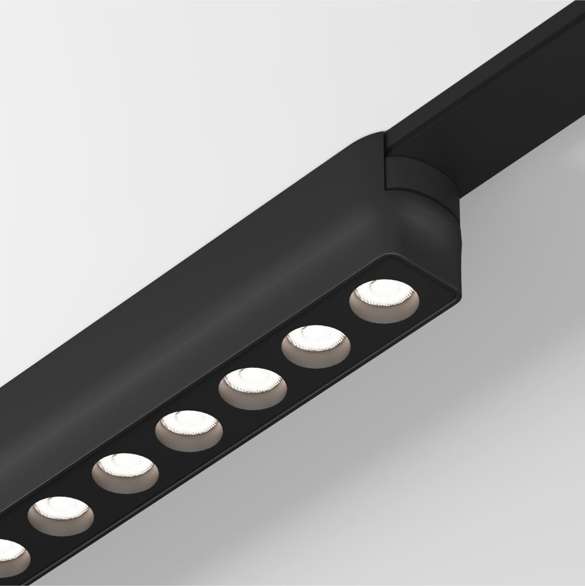 Трековый магнитный однофазный светильник Denkirs Air grill DK5365-BK