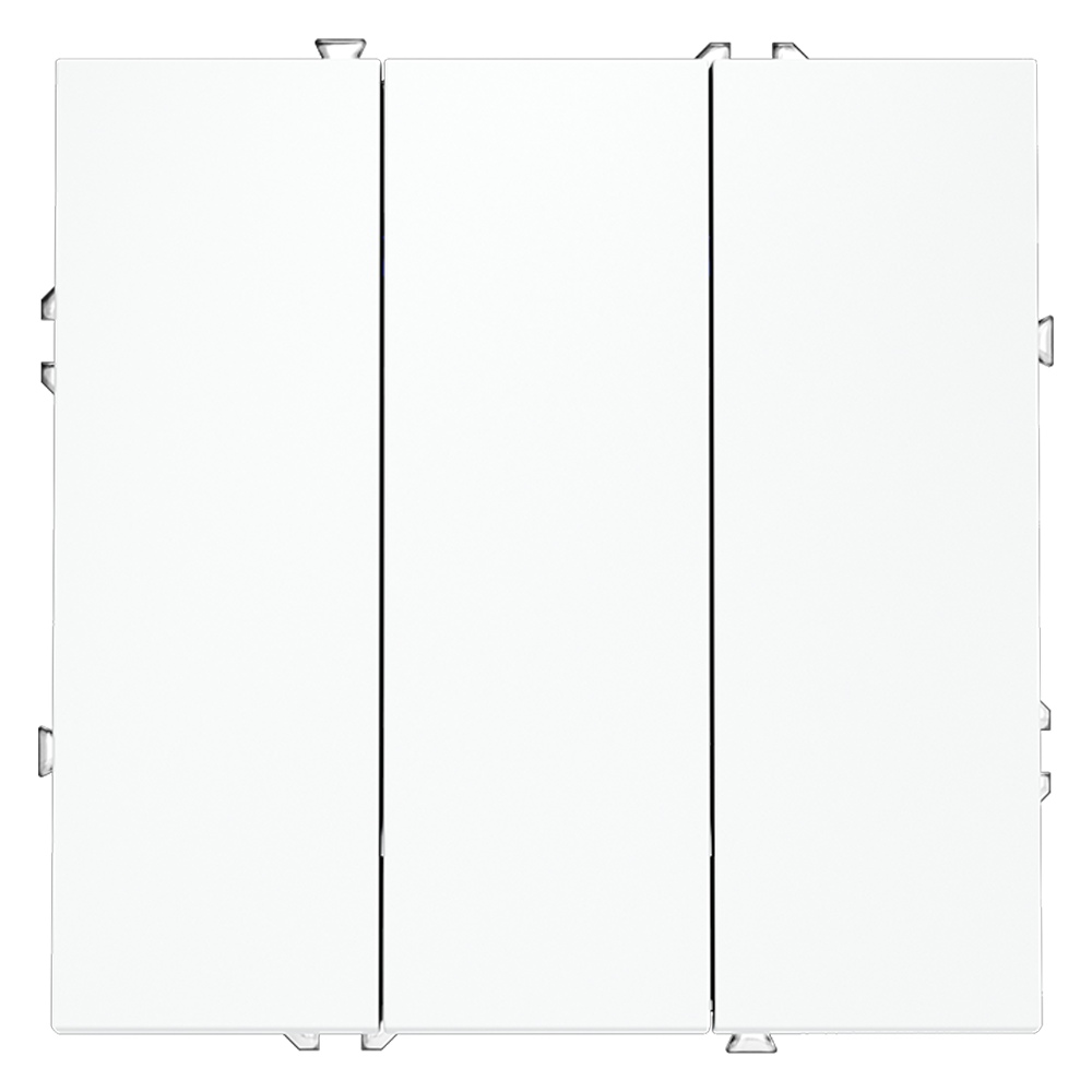 Выключатель трехклавишный Voltum S70 VLS030102 (белый матовый)