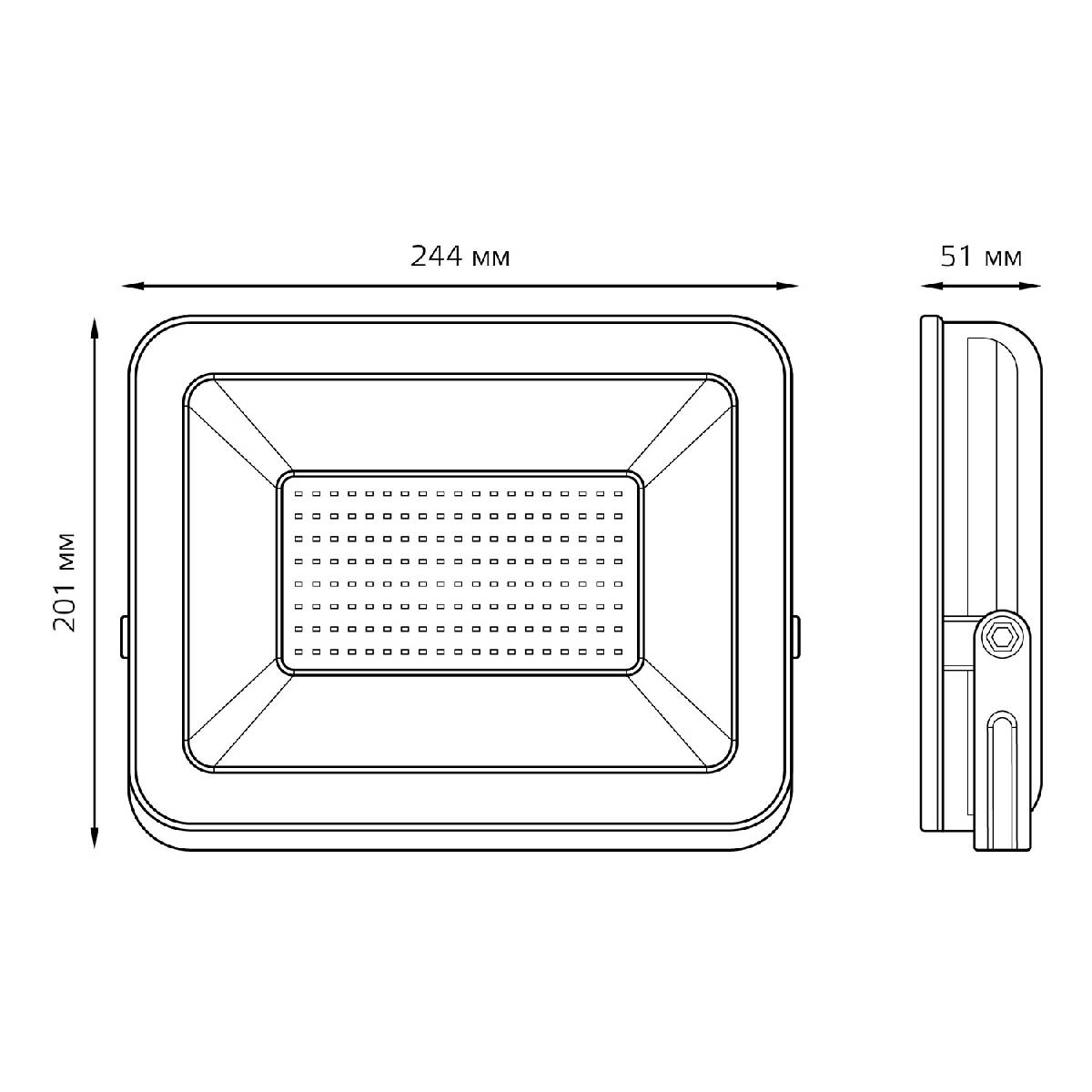 Прожектор светодиодный Gauss Elementary Промо 100W 6500К 613100100P