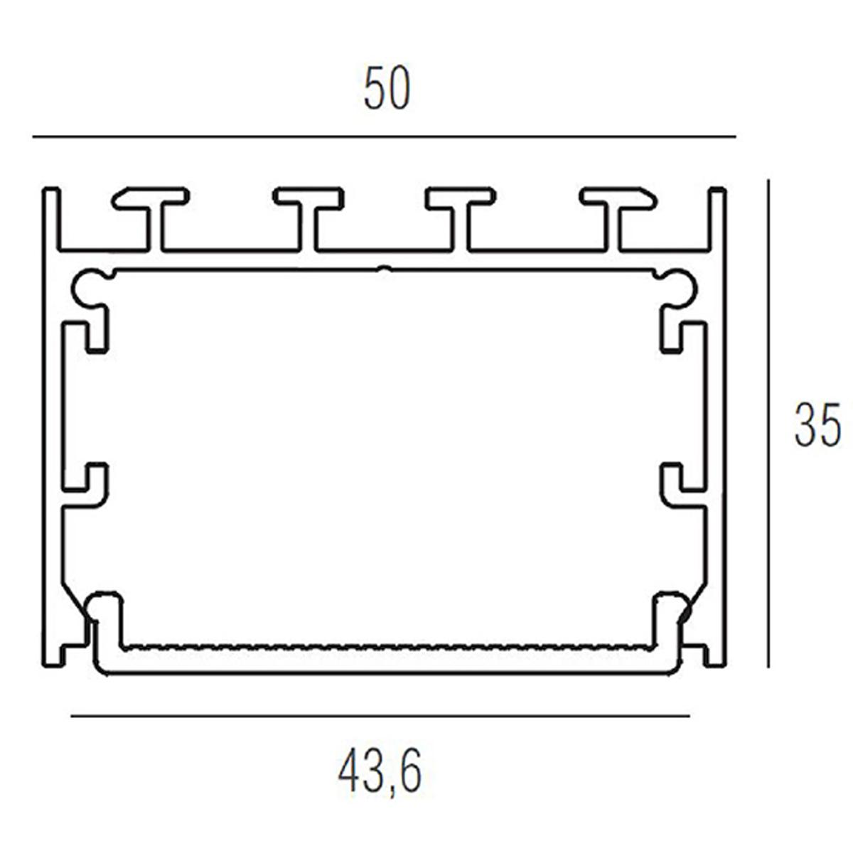 Алюминиевый профиль Donolux DL18511Alu