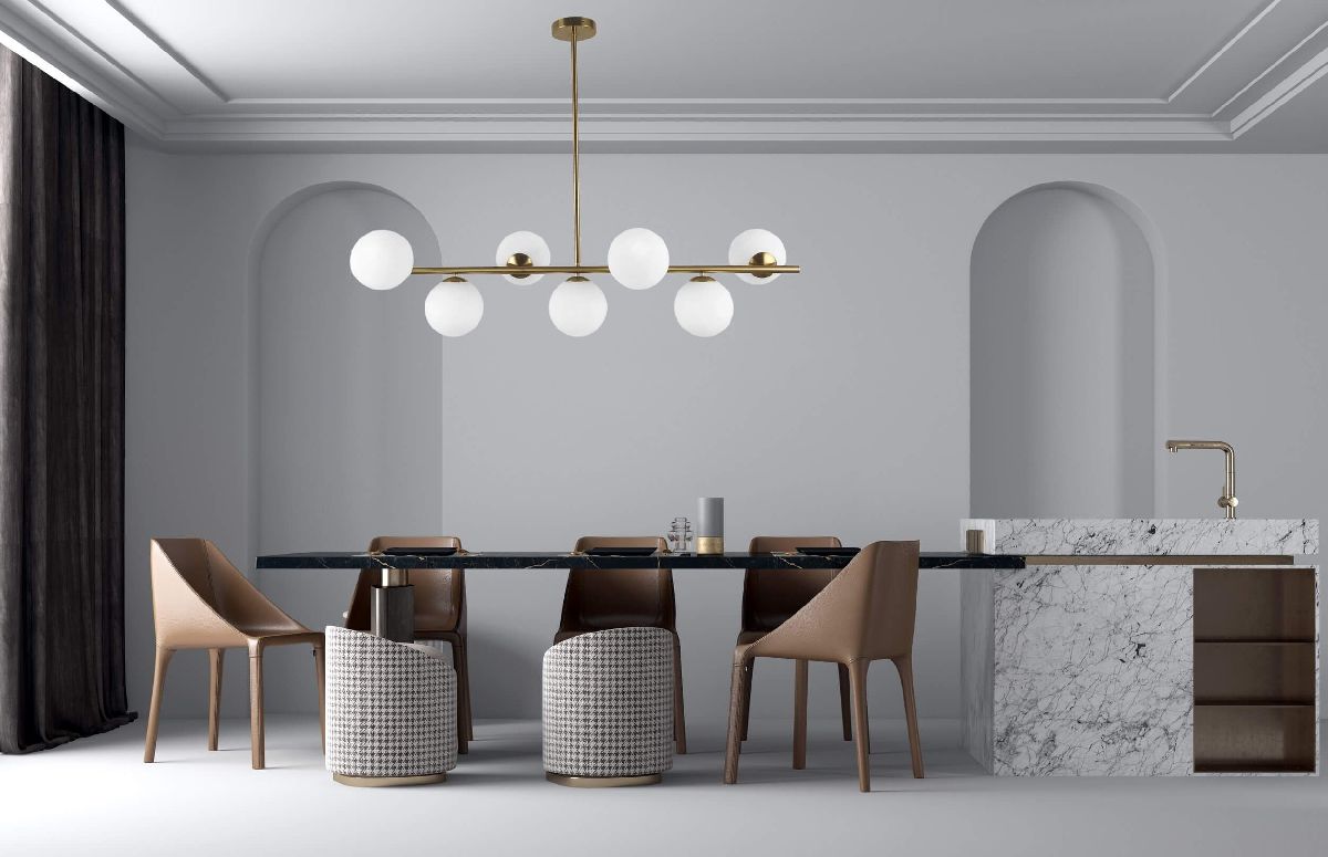 Люстра на штанге Lumina Deco Fredica LDP 6030-7 MD