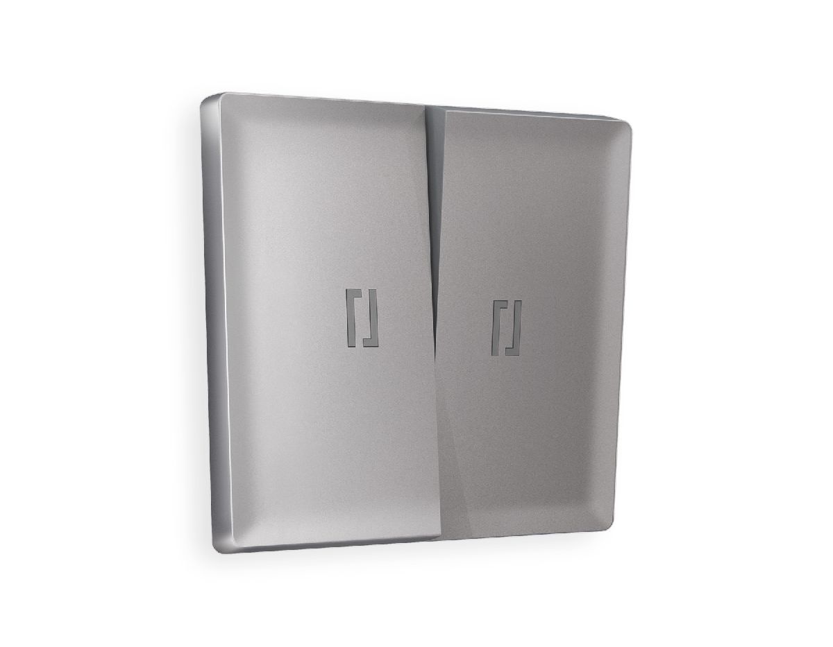 Лицевая панель для выключателя двухклавишного с подсветкой Ambrella Volt Alfa AP5040