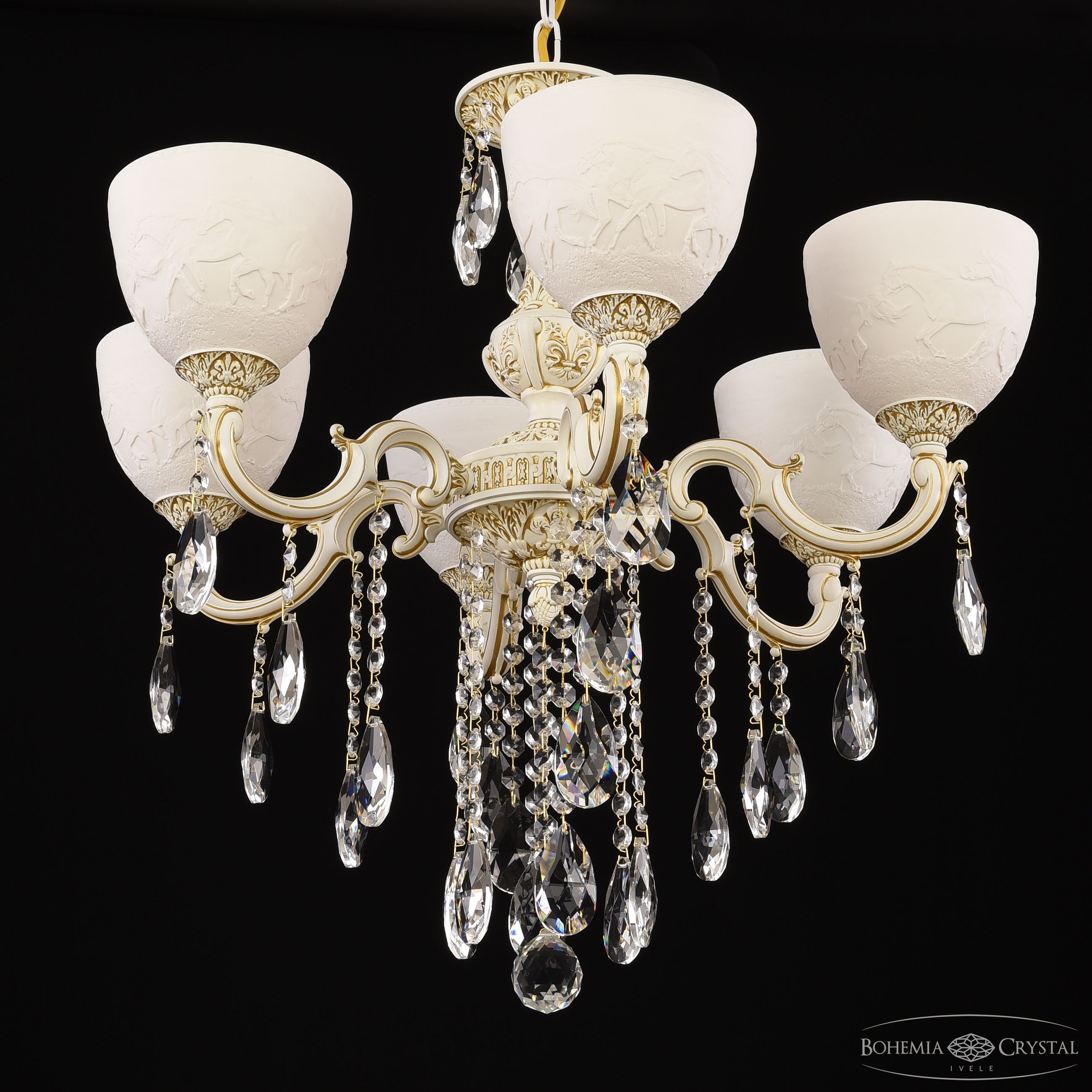 Подвесная люстра Bohemia Ivele Crystal AL78101/6/175 B WMG P1 U Horse
