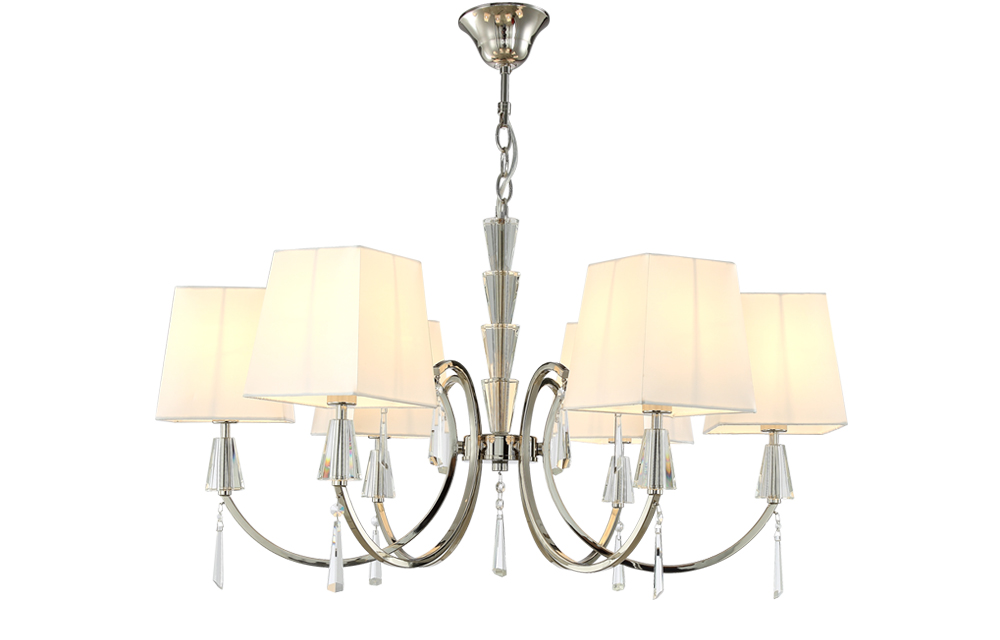 Подвесная люстра Crystal Lux Marsela MARSELA SP-PL6 NICKEL