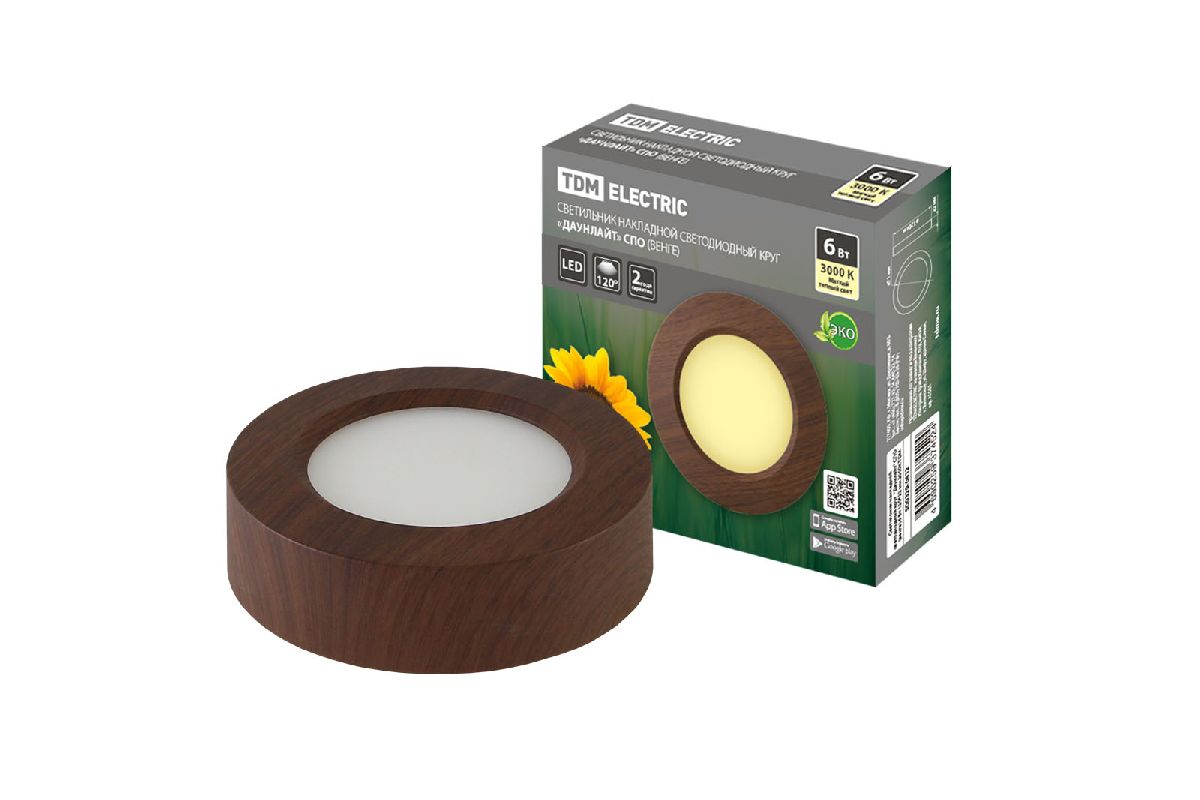 Настенно-потолочный светодиодный светильник TDM Electric Даунлайт СВО SQ0329-0412