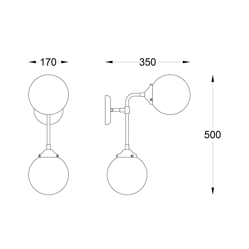 Бра Zumaline RIANO W0454-02D-STAC