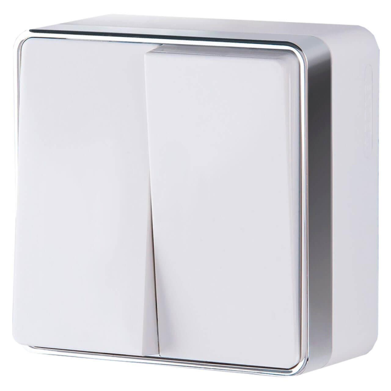 Выключатель Werkel двухклавишный Gallant слоновая кость WL15-03-01 4690389102189