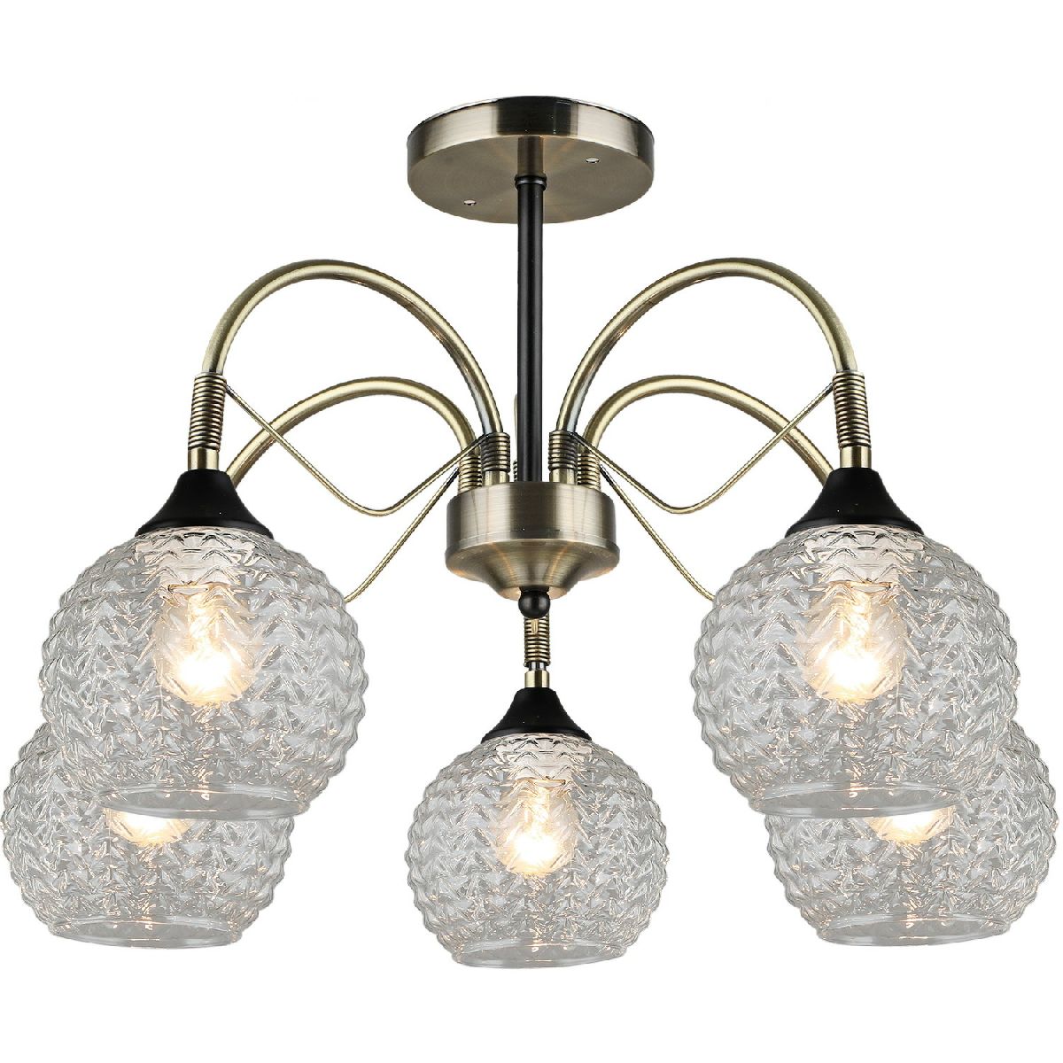 Люстра на штанге Reluce 02026-0.3-05 AB+BK