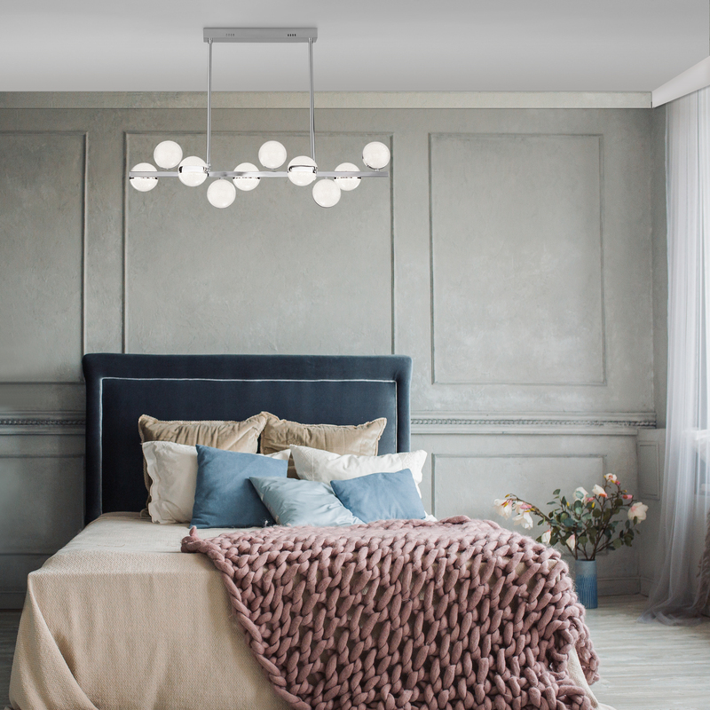 Подвесной светодиодный светильник Eurosvet Monica 90173/10 хром