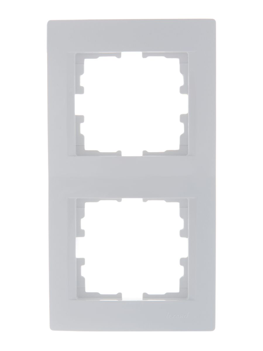 Рамка 2-местная вертикальная Lezard Karina 707-0200-152