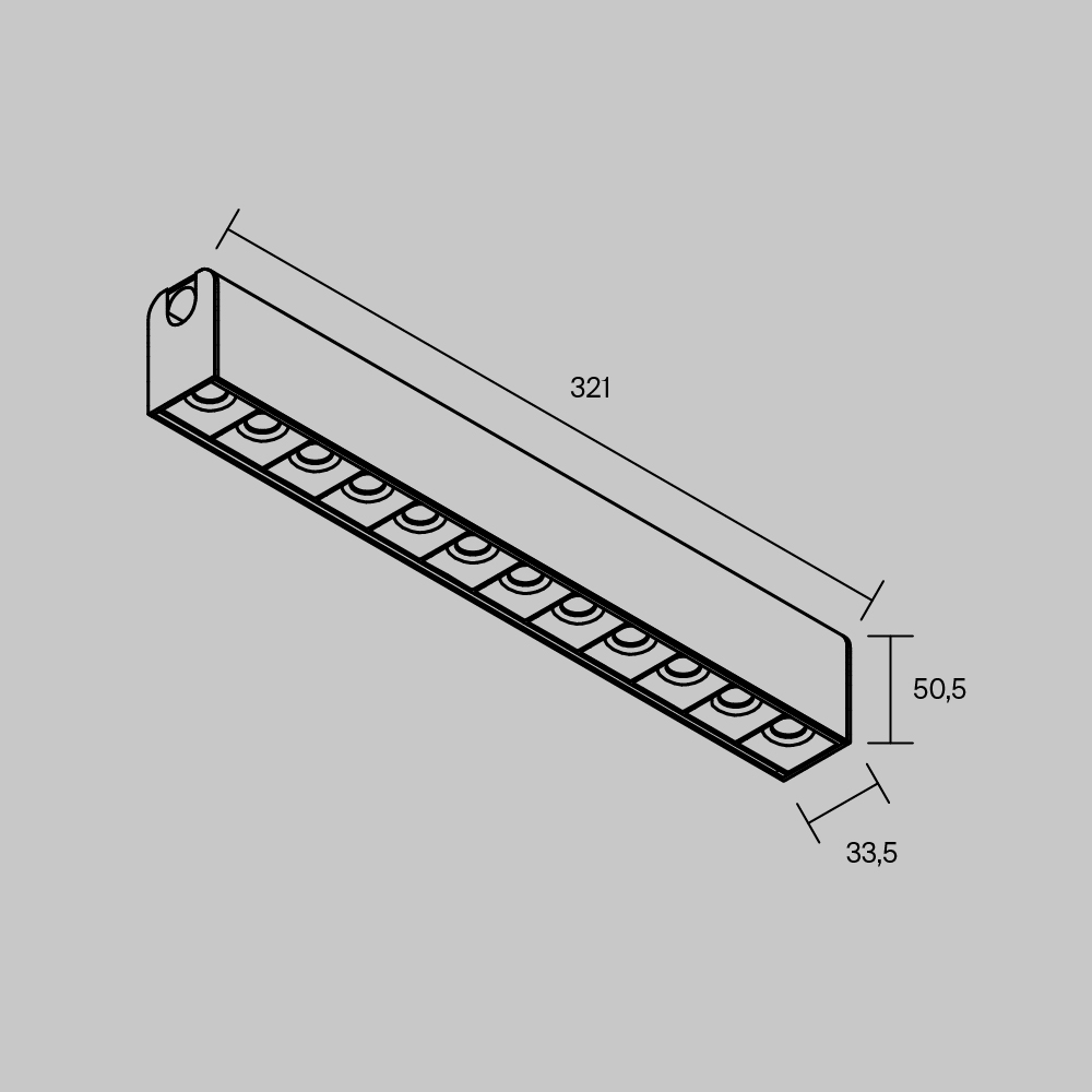 Трековый светильник Maytoni Technical Points Arity TR237-1-12W3K-B