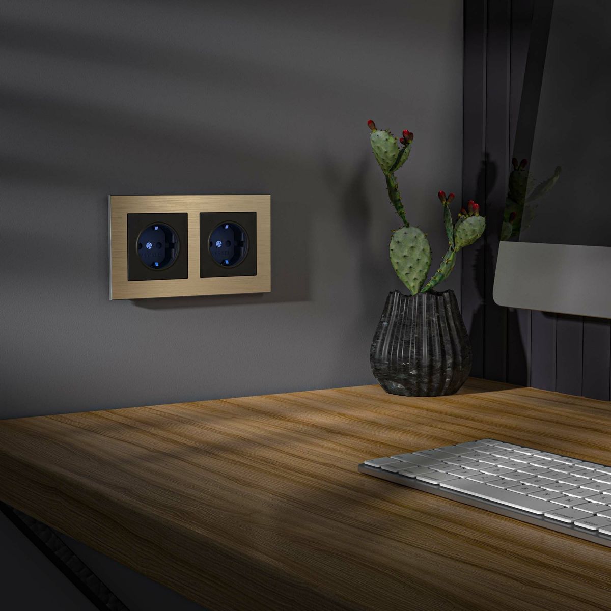 Розетка с подсветкой Werkel 4690389171727 W1171408