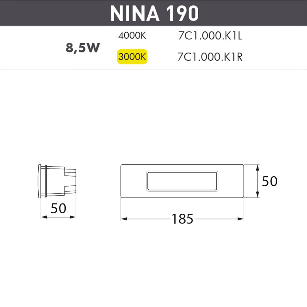 Уличный светодиодный светильник Fumagalli Nina 7C1.000.000.AXK1L