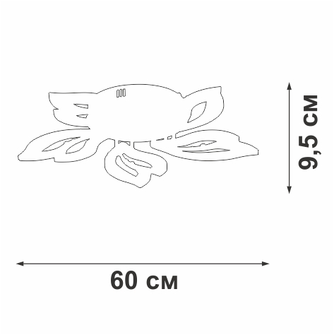 Потолочная люстра Vitaluce V3893-0/5PL
