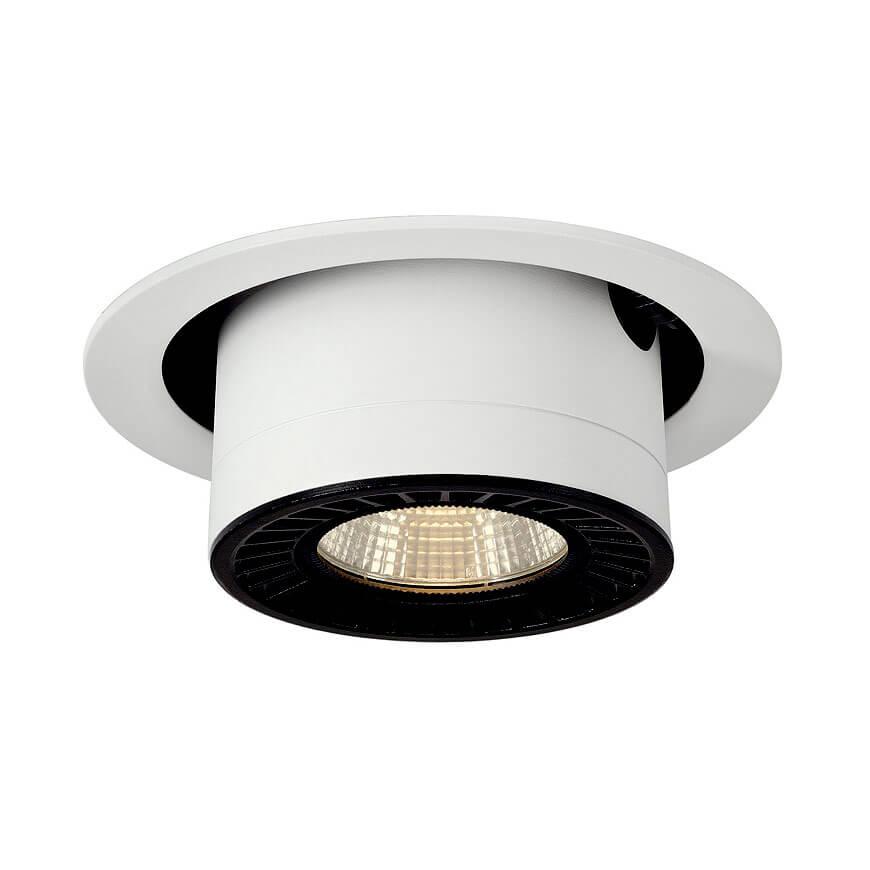 Встраиваемый спот SLV KALU RECESSED 3 QRB111 3х50Вт текстурный белый 113421