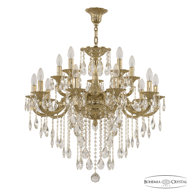 Подвесная люстра Bohemia Ivele Crystal Verona 72199/10+5/250 B G