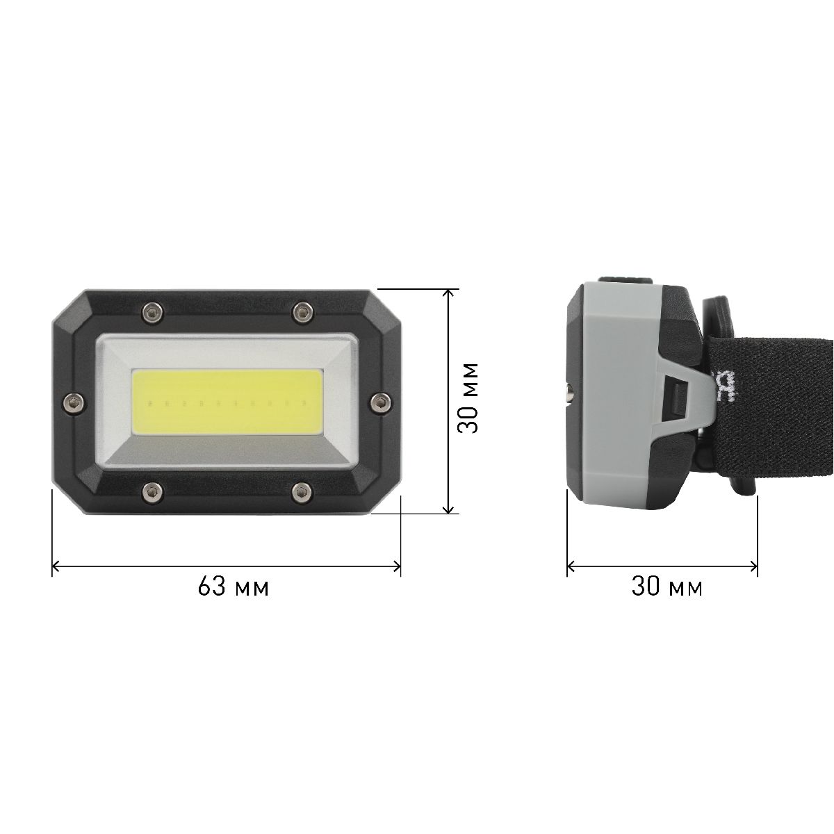 Фонарь налобный Шторм на батарейках Эра GB-708 Б0052750