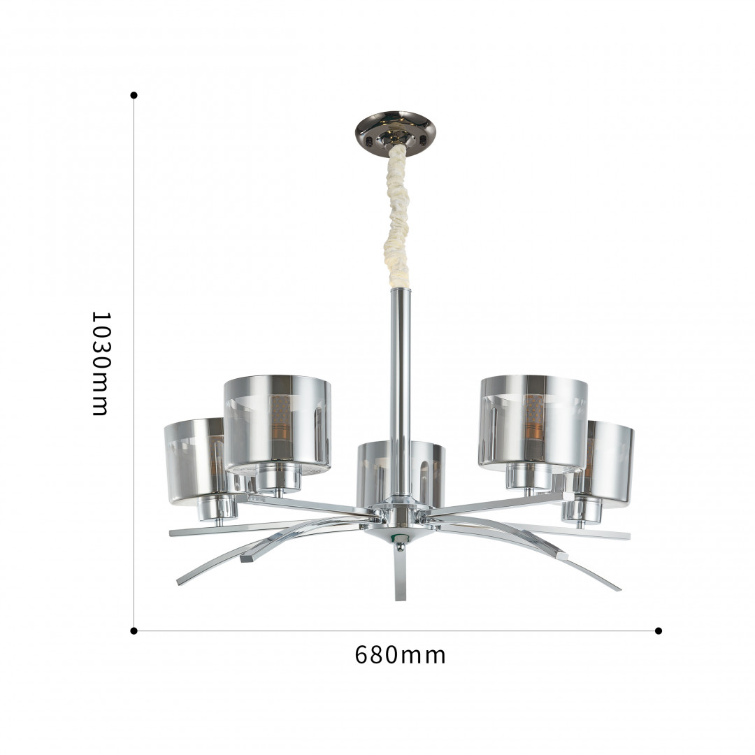 Подвесная люстра Arte Milano Neapolis 278207/5 Ni