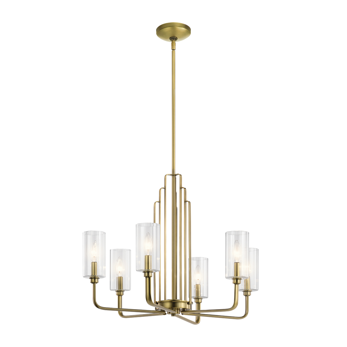 Люстра на штанге Kichler Kimrose QN-KIMROSE6-BNB