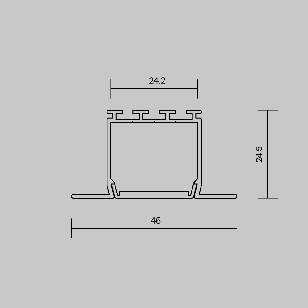 Алюминиевый встраиваемый профиль Maytoni 632001