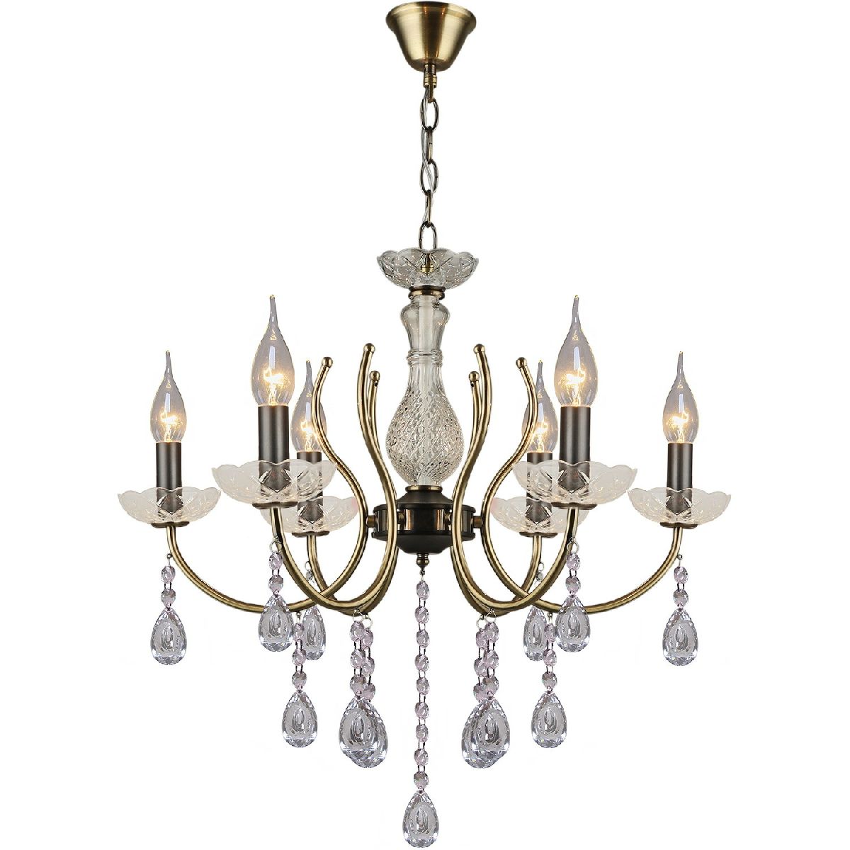 Подвесная люстра Reluce 03805-0.4-06 AB+BK