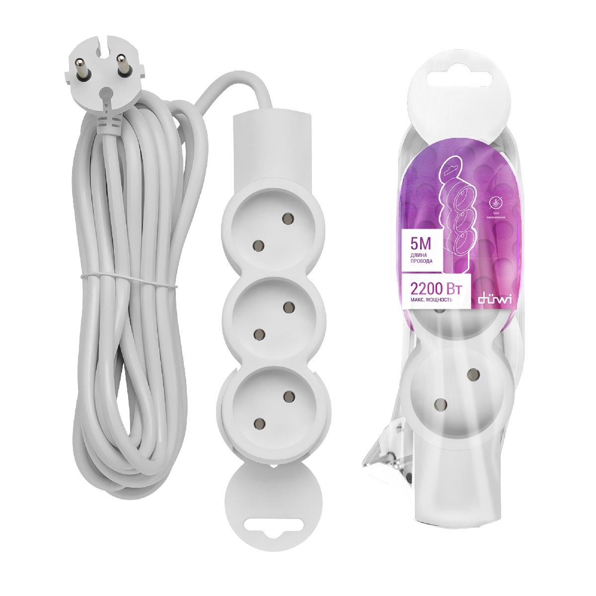 Удлинитель бытовой Duwi 32003 8