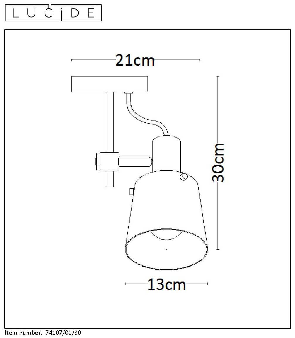 Спот Lucide QUINNY 74107/01/30