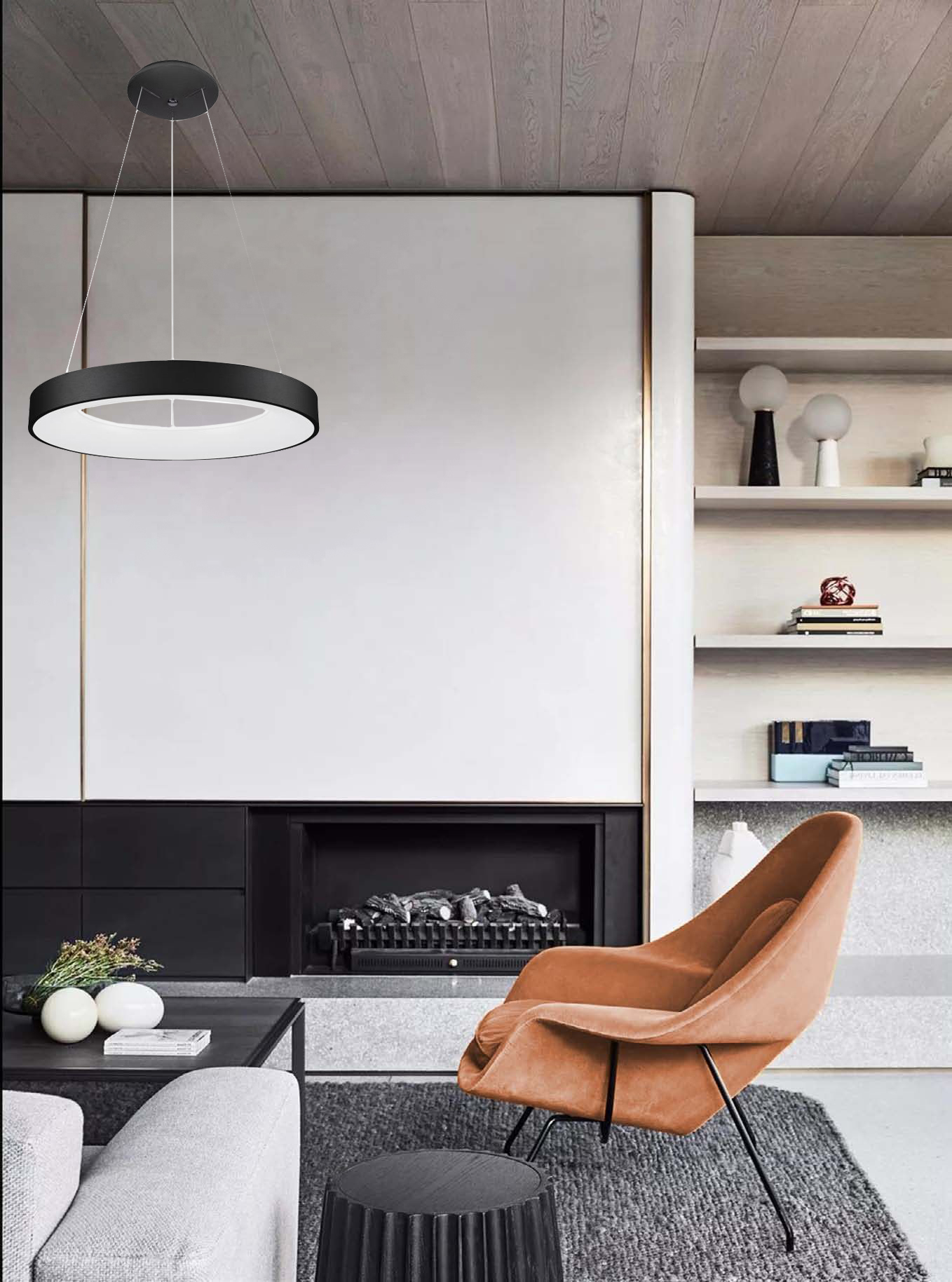 Подвесной светодиодный светильник Milosh tendence 0684CL-50BK