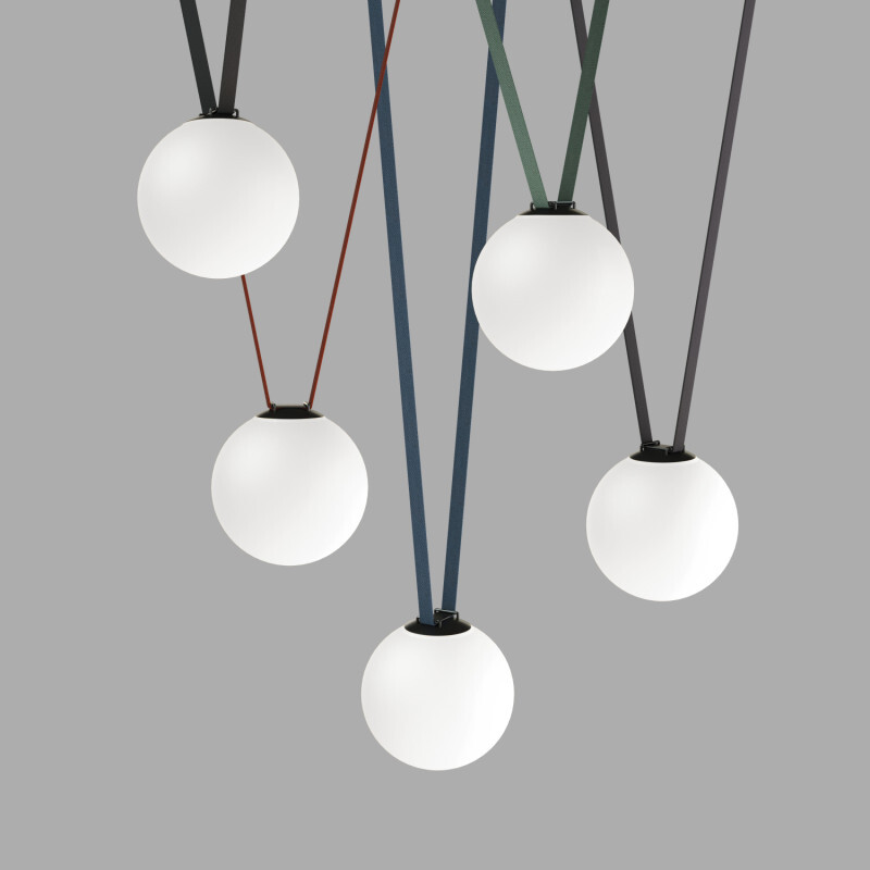 Трековый однофазный светильник Denkirs Belty Orb DK5554-BK