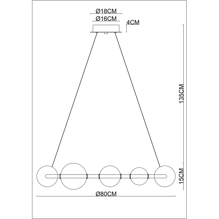 Подвесная люстра Arte Lamp Crocus A2780LM-40PB