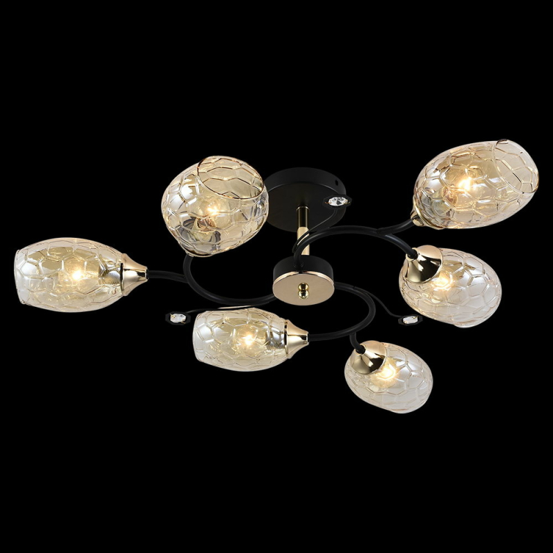 Люстра на штанге Reluce 01364-0.3-06 BK+FGD