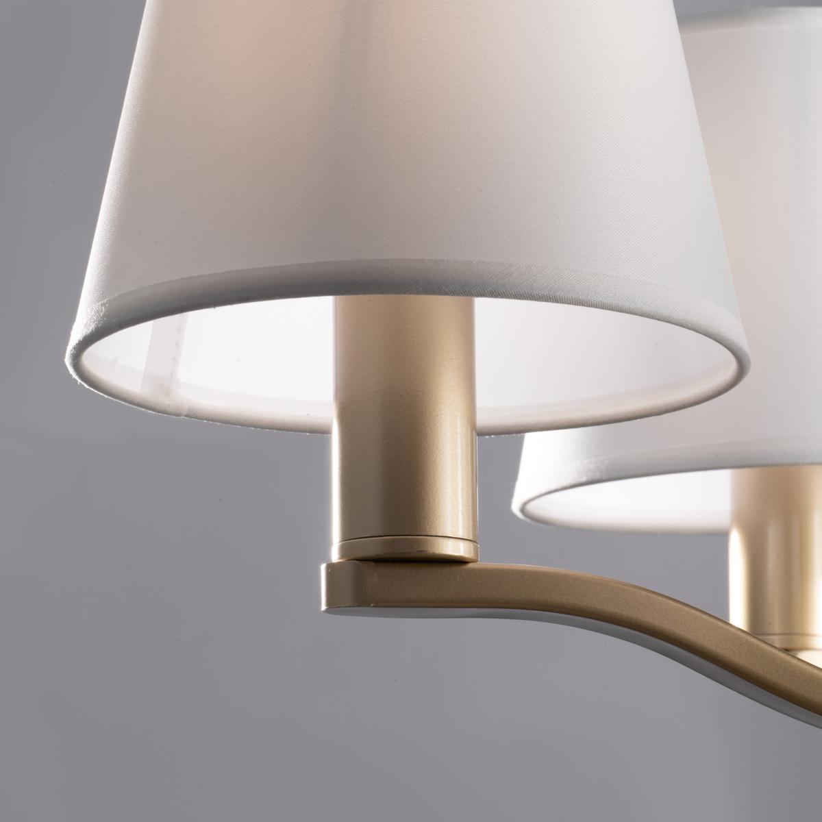 Подвесная люстра с абажуром из ткани Freya Marika FR5671PL-05G