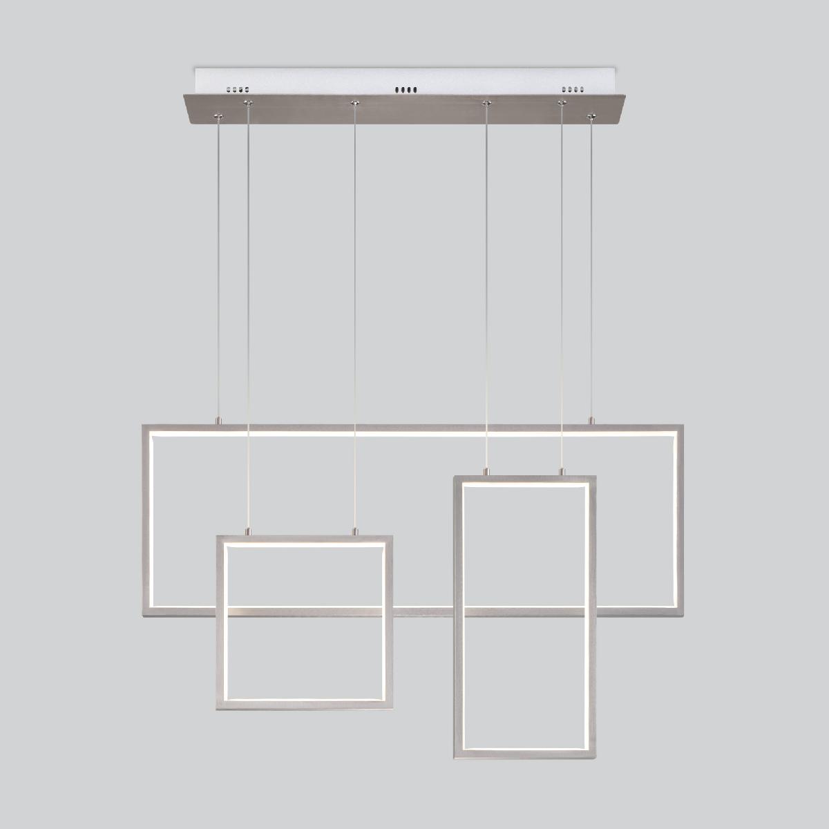 Подвесная светодиодная люстра Eurosvet Smart Direct 90278/3 сатин-никель