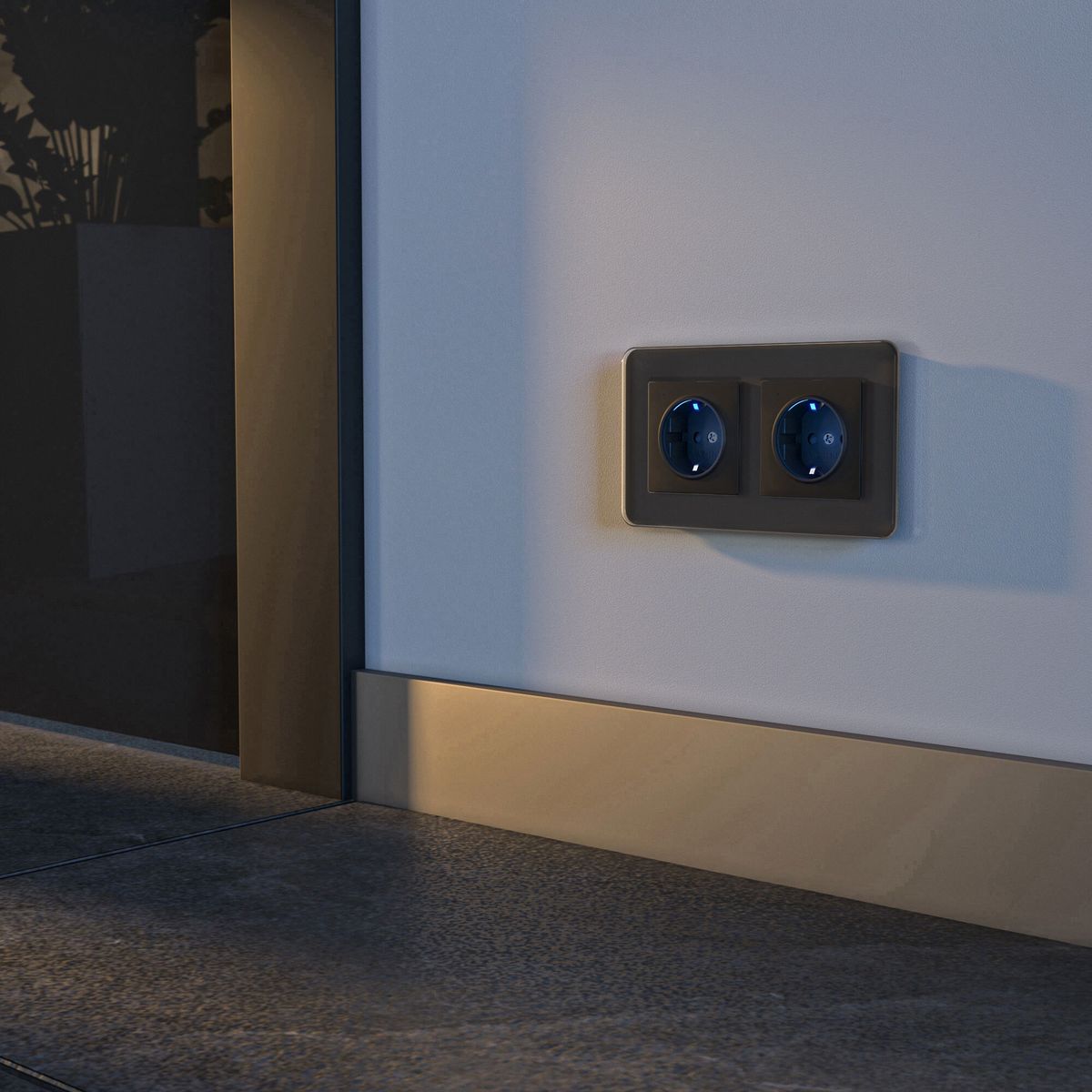 Розетка с подсветкой Werkel 4690389171727 W1171408