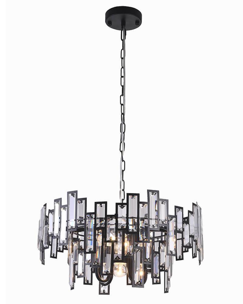 Подвесная люстра Lumien Hall Энвер 0004/5P-BK-CL