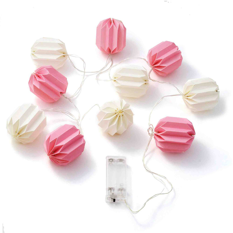 Электрическая бумажная светодиодная гирлянда  Apeyron Фонарик 15-20