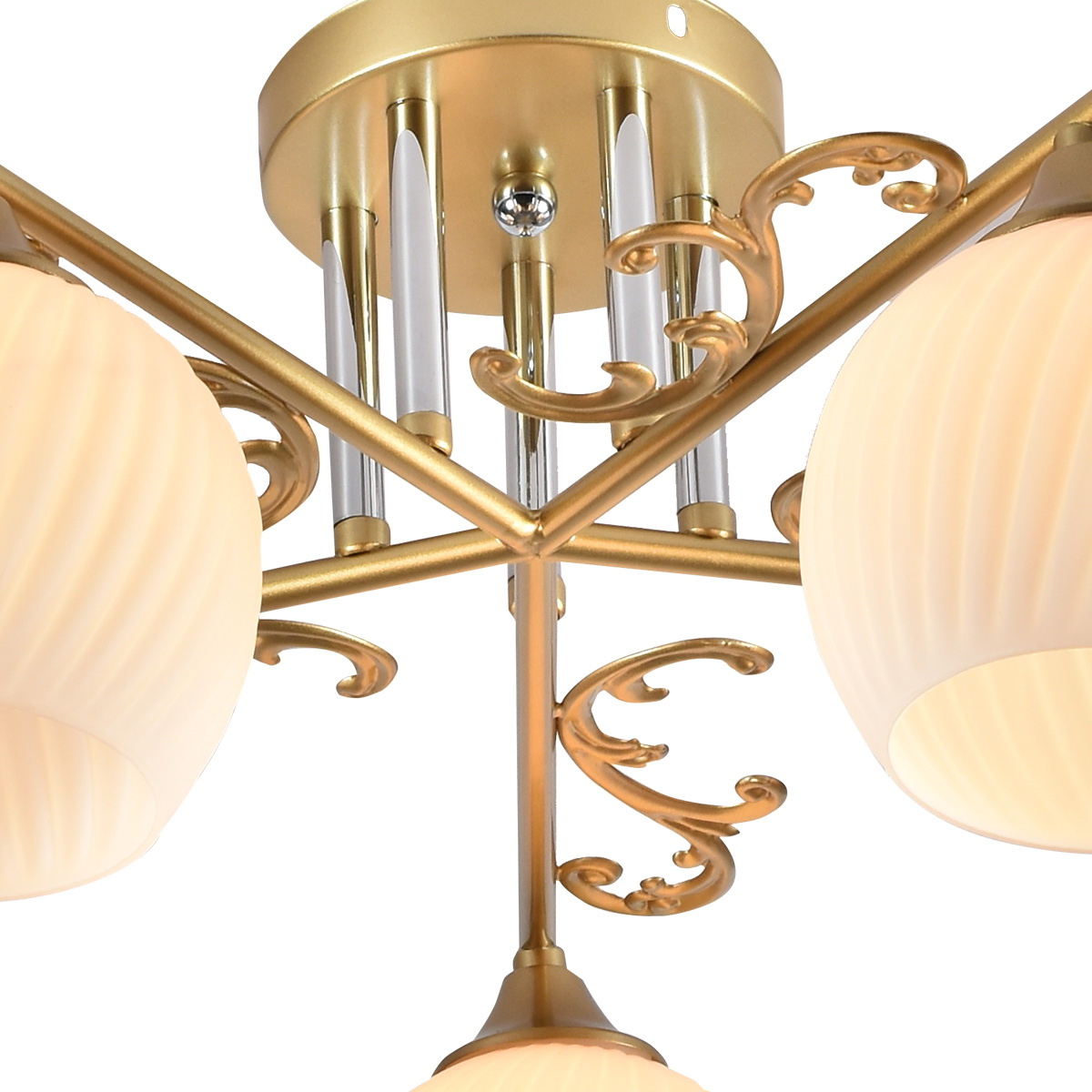 Люстра на штанге Reluce 01277-0.3-05 GOLD+CR