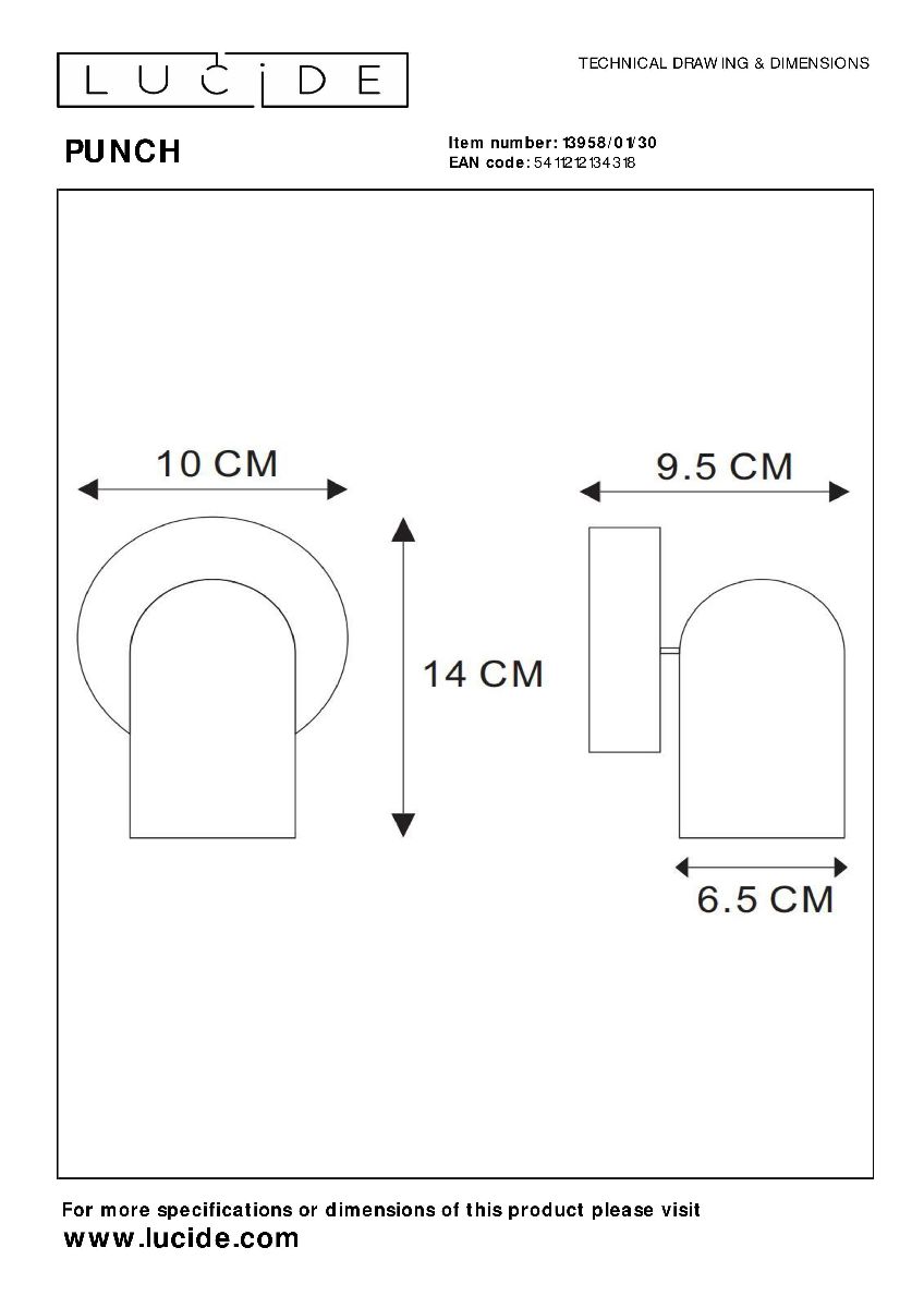Спот Lucide Punch 13958/01/30