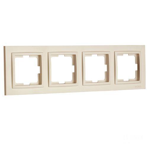 Рамка на 4 поста Mono Electric Despina крем 102-170000-163