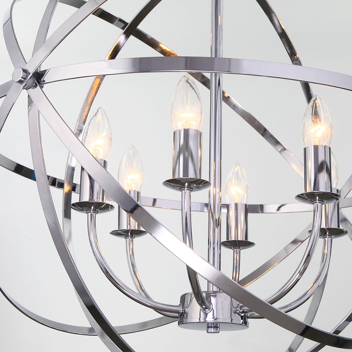 Подвесная люстра Eurosvet Santi 60139/6 хром Smart a058346