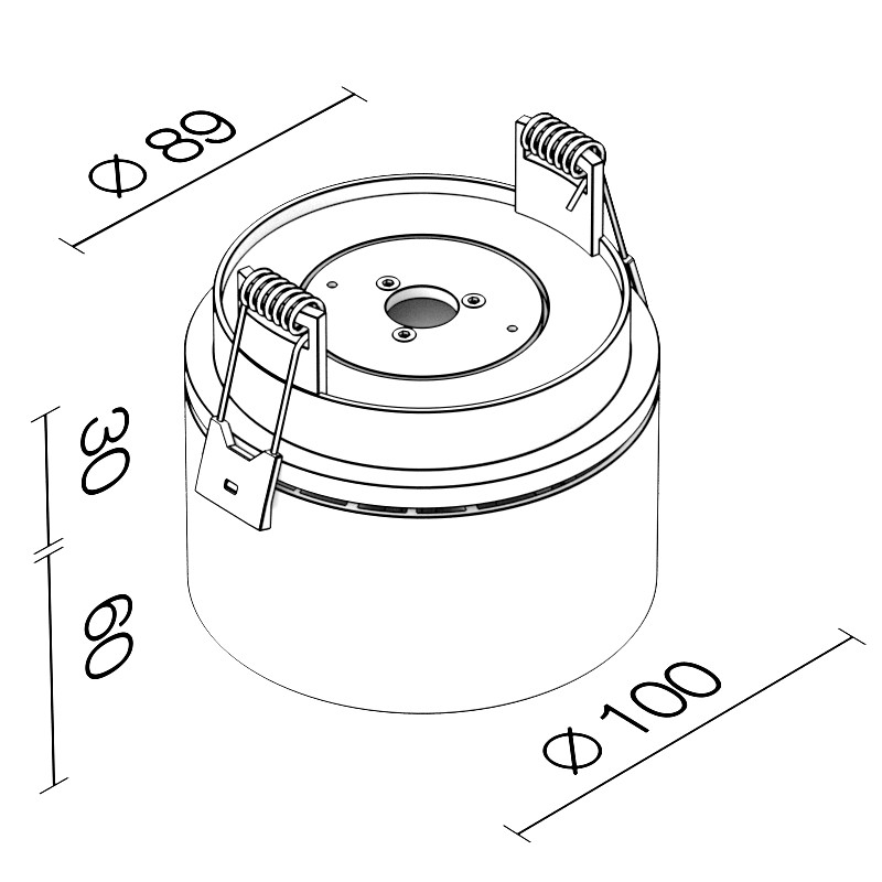 Встраиваемый светильник Ledron LB13 White 00000013592