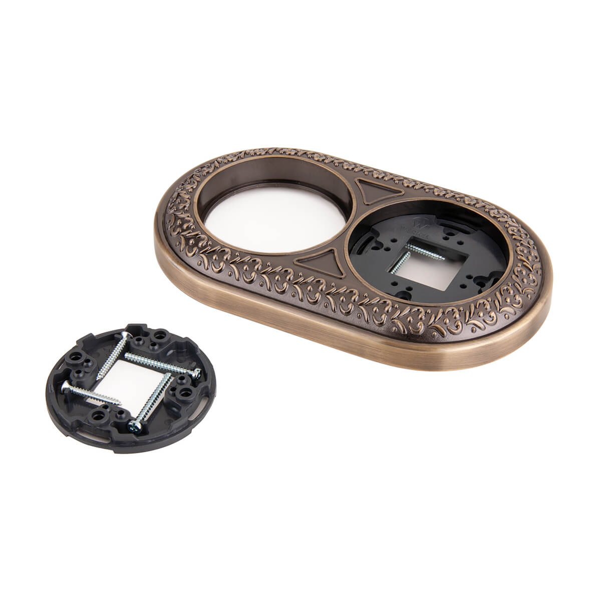 Рамка Werkel Antik Runda на 2 поста бронза WL70-frame-02 4690389106514