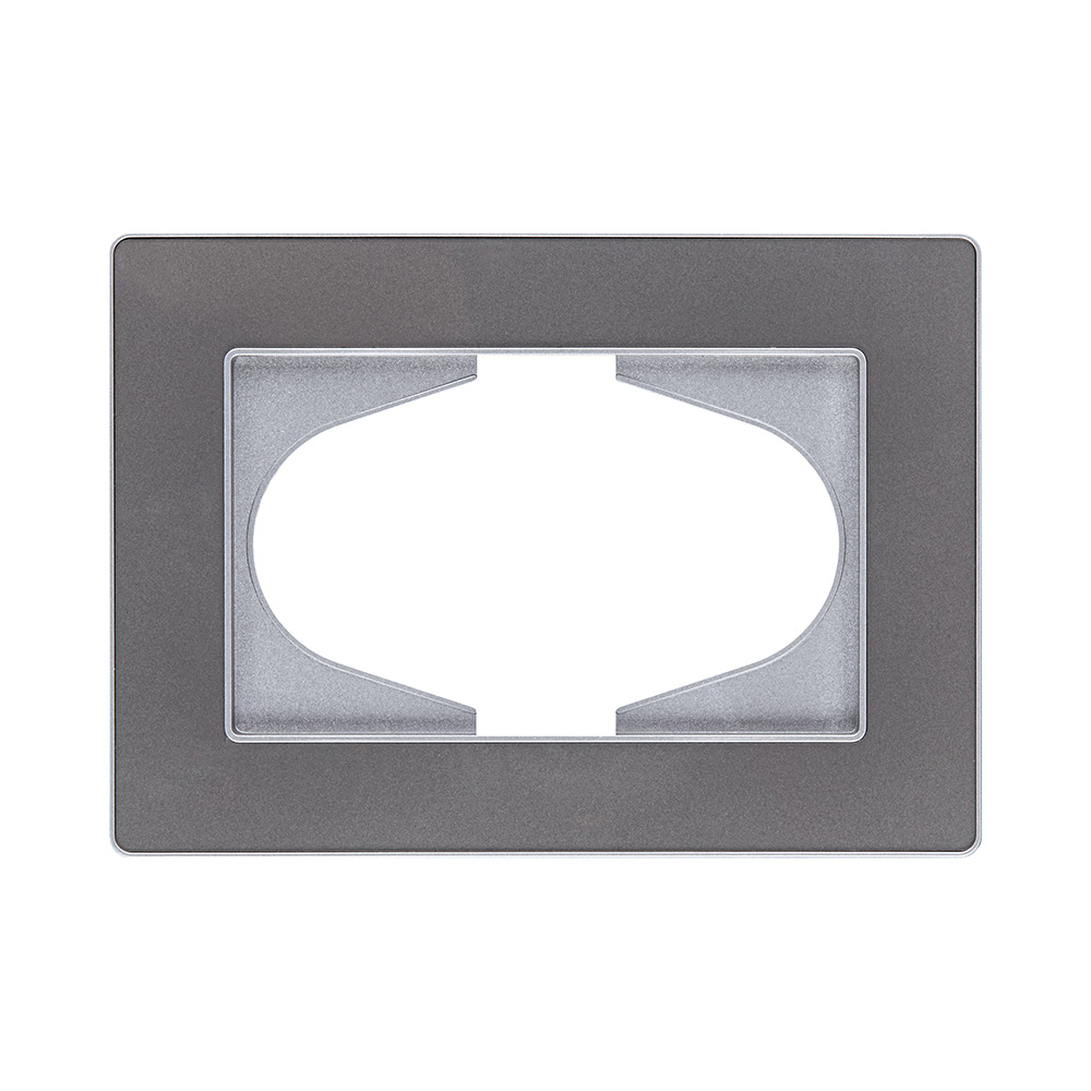 Рамка для двойной розетки, серый Kollinger Eleganz Acryl EA120GY