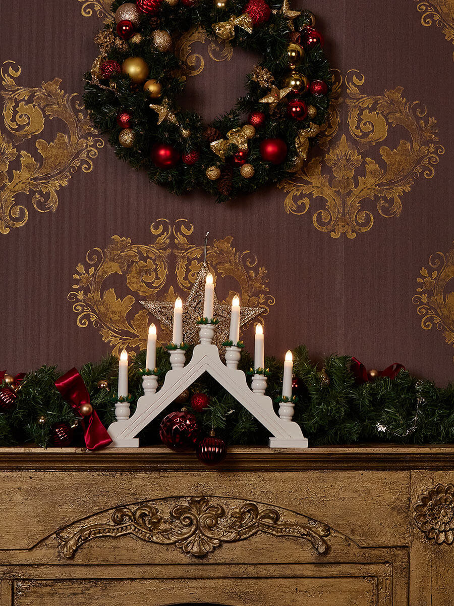 Фигурка «Новогодняя горка» Uniel (UL-00007389) UDL-L7301-007/SWA/WW White Bridge