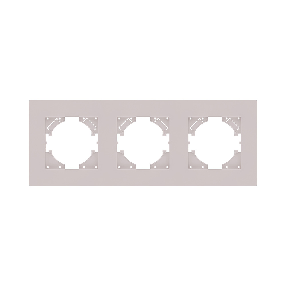 Рамка 3-постовая, кашемир матовый Kollinger Aspekt AT3CM