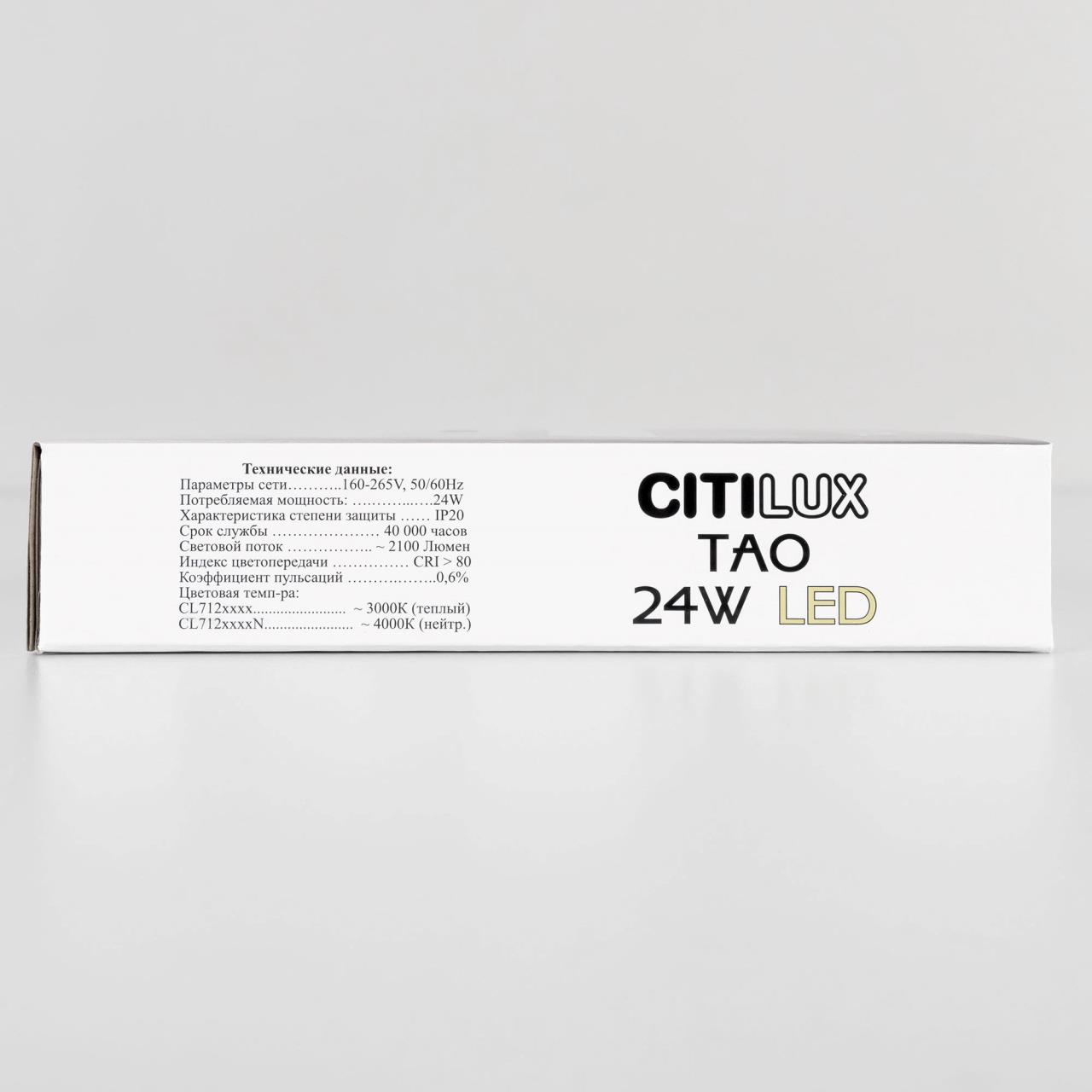 Накладной светодиодный светильник Citilux Тао CL712X240N