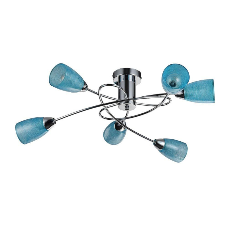 Потолочная люстра Freya Flash FR5103-CL-06-BL