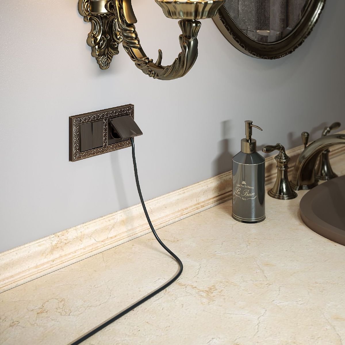 Накладка для розетки IP44 с крышкой Werkel 4690389161759 W1179212 a051066