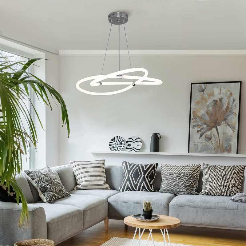 Подвесной светильник Eurosvet Warta 90234/1 хром Smart